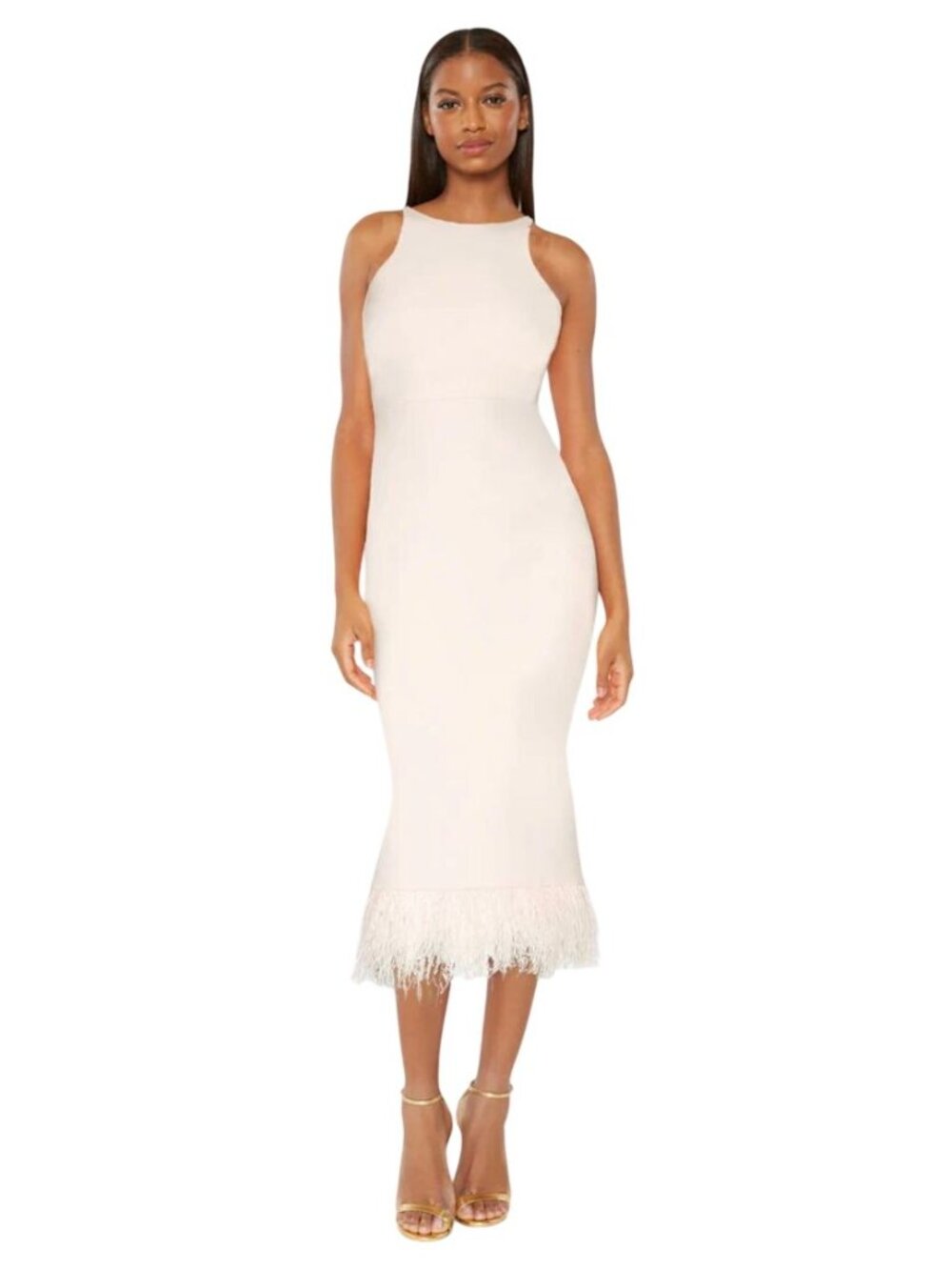 Likely White Chandler dress w/ feather bottom Homecoming Dress NWT - Size 12